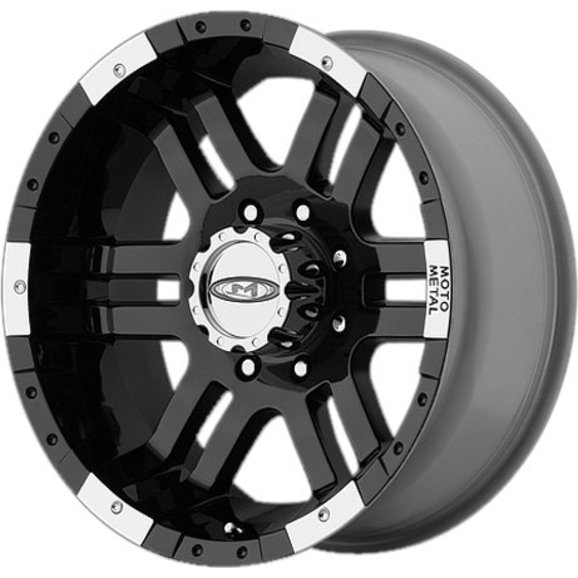 Moto Metal Series 951 Wheels in Black with Chrome Accents for 07
